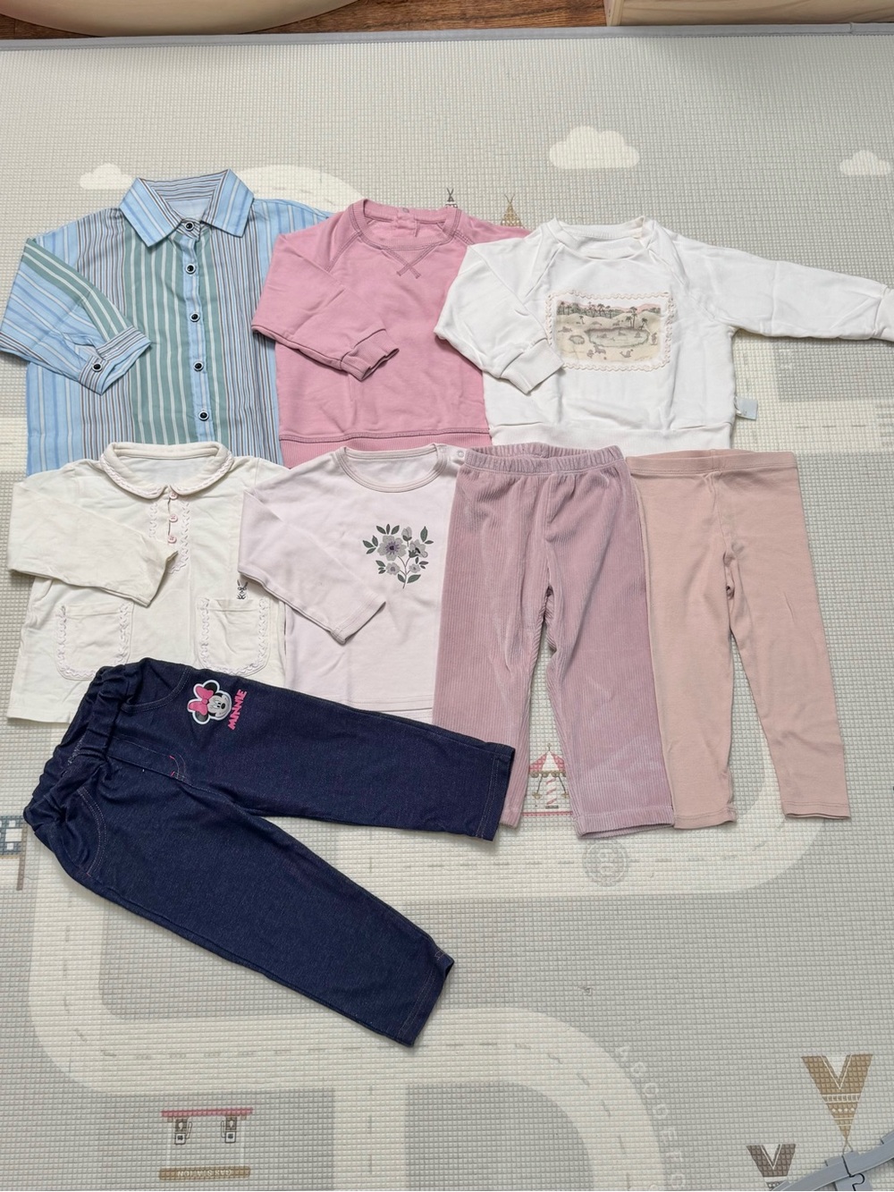 Girls 2-3Y Clothing Lot 8pcs - Konny Jamie Kay White Wheat Disney 90cm